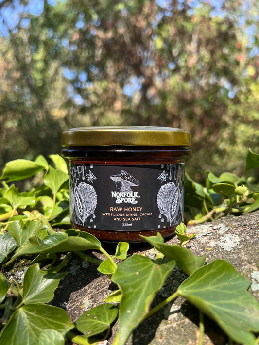 Raw Honey with Lion's Mane, Cacao and Sea Salt